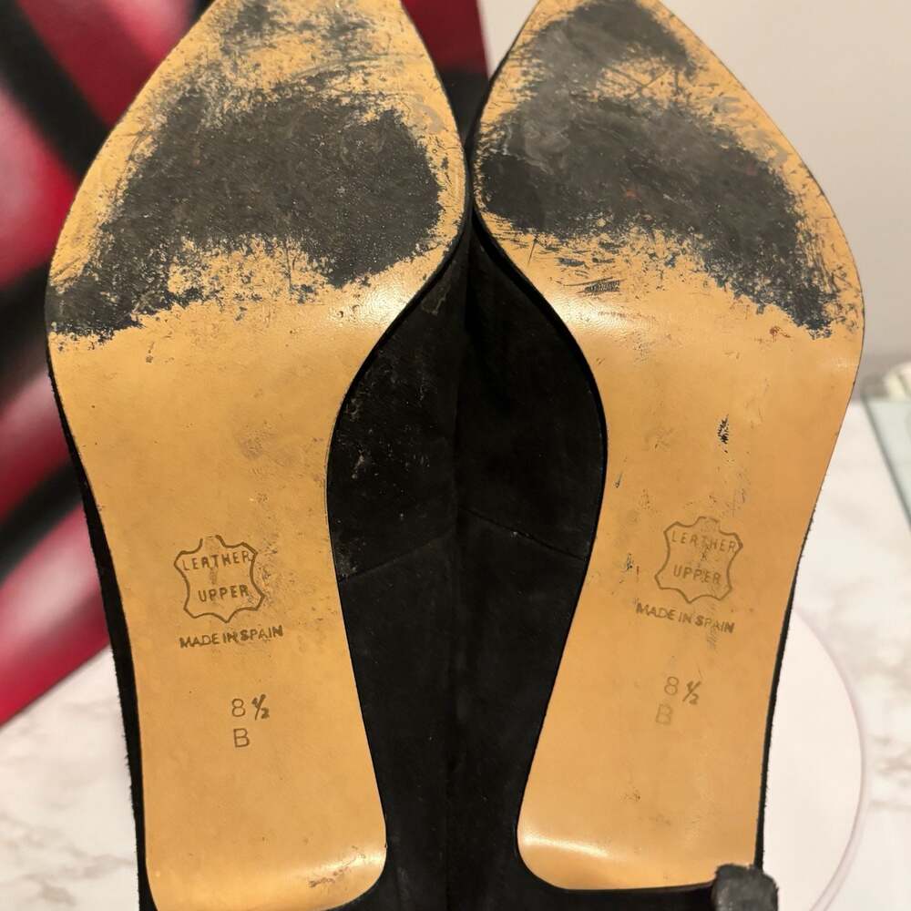 Morgan Taylor Women's Pumps Black Suede Size 8.5 - Picture 12 of 12